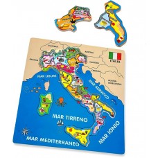 Italia (Scopri) Puzzle in Legno - Teorema 40462